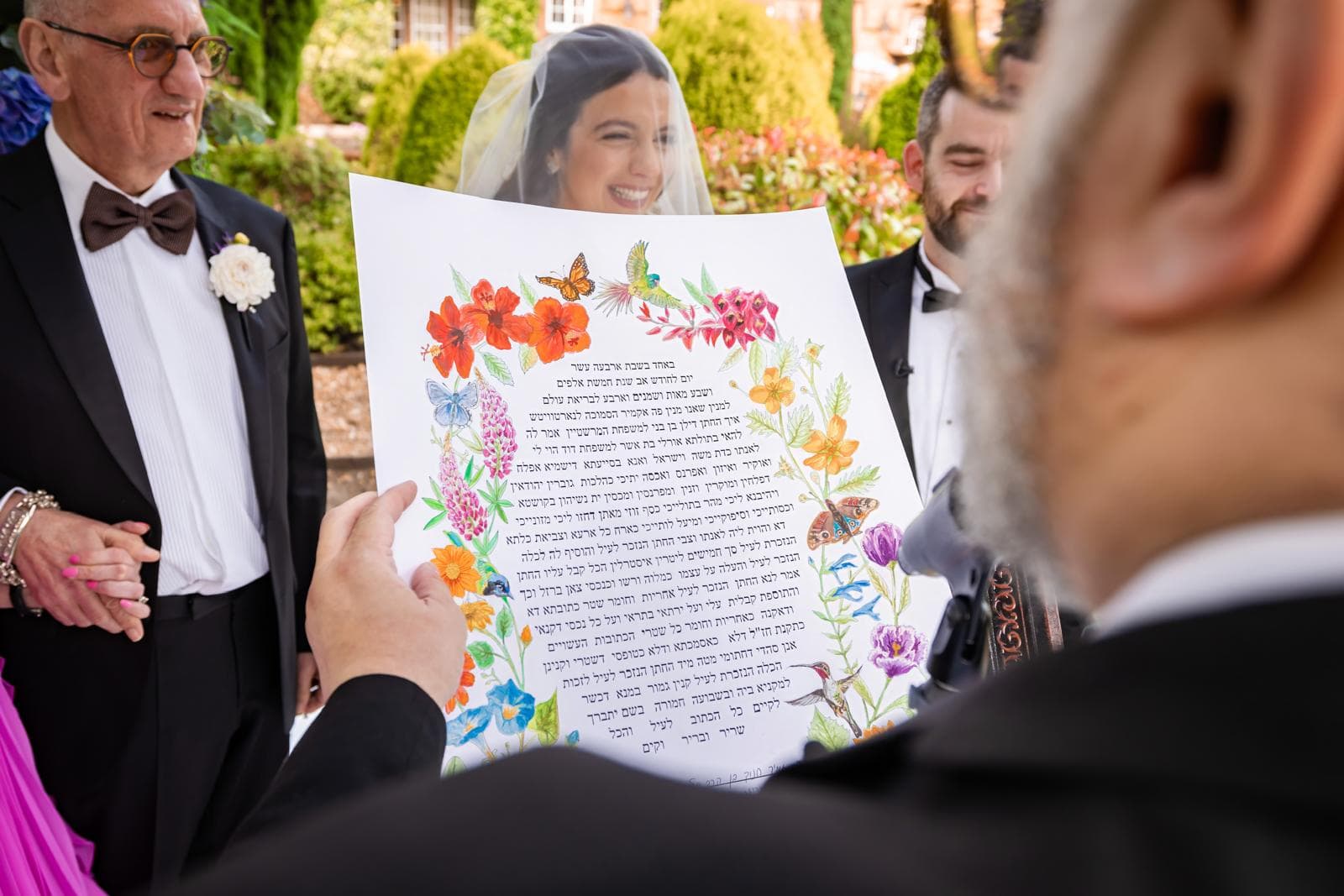 Beautiful custom ketubah artwork