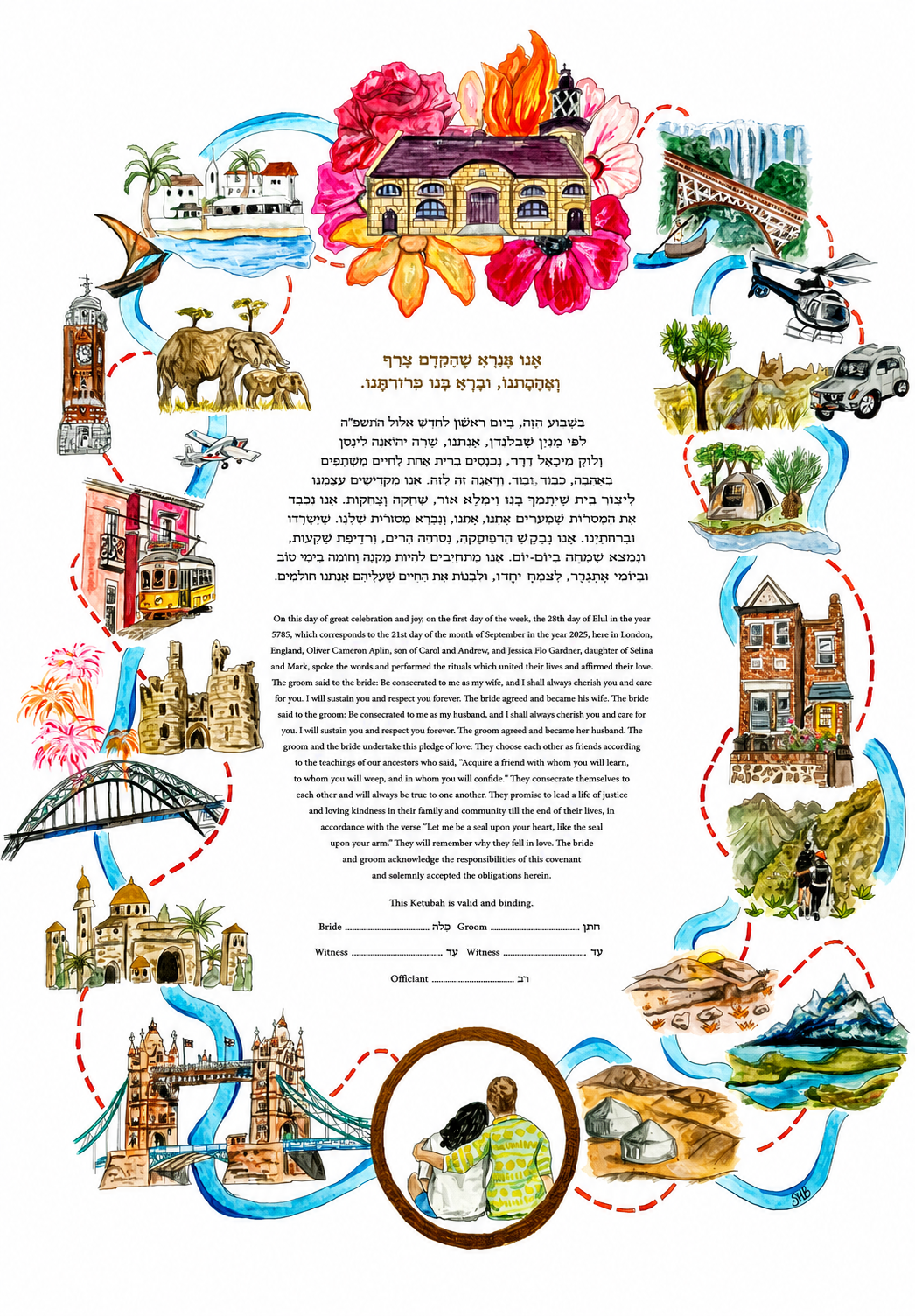 Custom ketubah 2