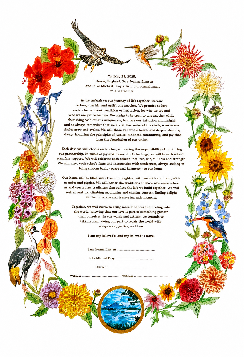 Custom ketubah 4